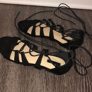 Forever 21 tie up sandals